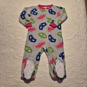 PJ Masks boys 4T gray fleece blanket pajama zipper closure VGUC